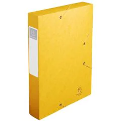 Boîte de classement Cartobox - Dos 60 mm - Jaune : EXACOMPTA Modèle