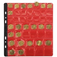 Lot de 3 feuilles numismatiques - 43 cases - Diamètre 20 à 30 mm EXACOMPTA Image