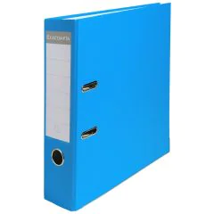 Classeur à levier en PP - Dos de 80 mm - Bleu clair EXACOMPTA Visuel