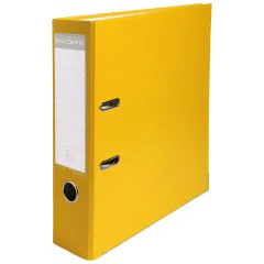 Classeur à levier en PP - Dos de 80 mm - Jaune EXACOMPTA Visuel