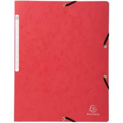 Chemise à élastiques sans rabat - Rouge : EXACOMPTA Image