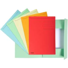 EXACOMPTA : Chemises imprimées à 3 rabats - 245 x 350 mm - Assortiment 449000E