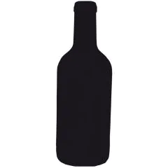 Tableau noir décoratif - 500 x 190 mm Bouteille SECURIT Silhouette Image