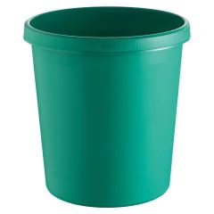 Corbeille à Papier Verte pour Verre 18 litres HELIT