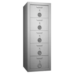 Armoire forte à 5 tiroirs - Serrure à clé : HARTMANN CLASS PROTECT 5T Image