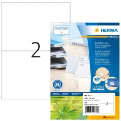 Étiquettes adhésives blanches - 210 x 148 mm HERMA Lot de 160
