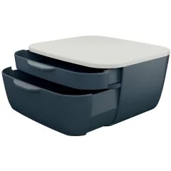 Photo Bloc de classement - 2 Tiroirs - Gris LEITZ My Box Cosy