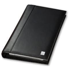 Photo Classeur à anneaux pour 160 cartes - Cuir noir SIGEL Torino
