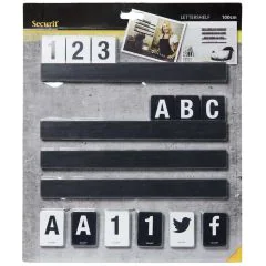 Lettres décoratives - Noir SECURIT Letter Shelf Image