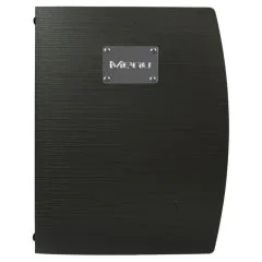 Protège-menus A4 en plastique - Noir : SECURIT Rio Menu Visuel