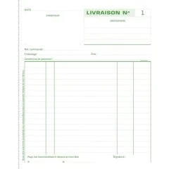 Bon de LIVRAISON Carnet autocopiant Dupli - 210 x 180 mm EXACOMPTA 13160E