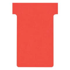 Fiches T - Indice 2 / 60 mm - Rouge : NOBO Lot de 100 Modèle