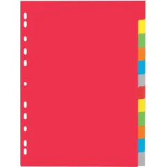 Photo PAGNA 31121-20 : Jeu de 12 intercalaires neutres - 225 x 300 mm - Assortiment de couleurs