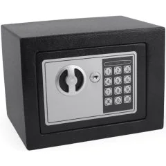Mini Coffre-fort Serrure à code - 6 L - Noir PAVO