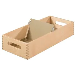 Photo Bac en bois pour fiches - Format A6 Paysage - 1500 fiches : HAN 1006-0 