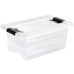 Photo Boite de rangement à couvercle - 4 litres - Transparent KEEEPER Cornelia