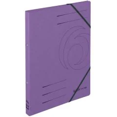 Classeur à anneaux avec élastiques Easyorga - Violet HERLITZ Image