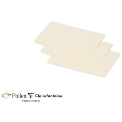 Photo POLLEN : Carte de papier Ivoire irisé - Format 70 x 95 mm 11288C