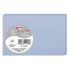 Photo Carte en papier - 82 x 128 mm - Bleu Lavande POLLEN Lot de 25 