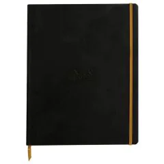 Photo RHODIA : Carnet ligné RHODIARAMA A4 Noir 117702C