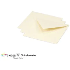 Photo Enveloppe POLLEN Ivoire Format  120 x 120 mm 12017C