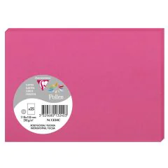 Photo Cartes en papier - C6 110 x 155 mm - Rose Fuchsia CLAIREFONTAINE Pollen Lot de 25