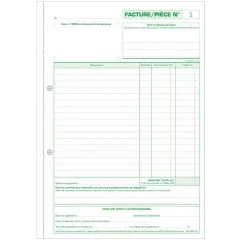 Photo Auto-Entrepreneur - Facture - Carnet autocopiant Dupli 210 x 297 mm EXACOMPTA