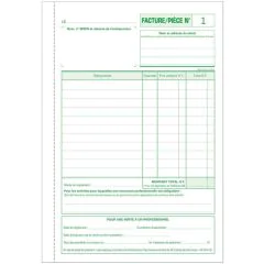 Auto-Entrepreneur - Facture - Carnet autocopiant Dupli A5 EXACOMPTA