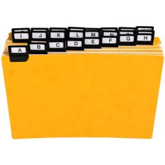 Photo Guides alphabétiques - Pour fiches 148 x 210 mm - Format Paysage EXACOMPTA Lot de 24 Image
