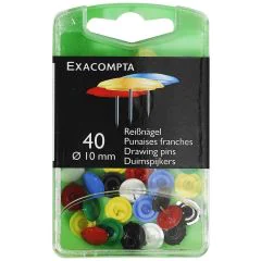 Photo Boite de 40 punaises - Assortiment EXACOMPTA Image