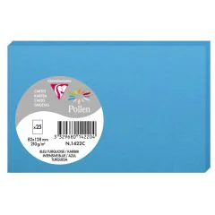 Photo Carte en papier POLLEN 82 x 128 mm - Bleu Turquoise 1422C