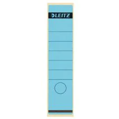 Photo Etiquettes Dos de classeur - 61 x 285 mm - Bleu : LEITZ Lot de 100 - 1640-10-35