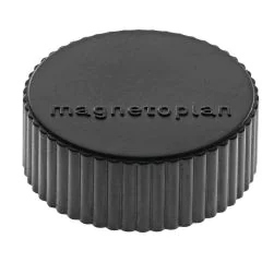 Aimants ronds - 34 mm - Noir MAGNETOPLAN Discofix Lot de 10 Affichage photo