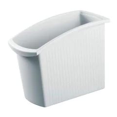 Photo Corbeille à papier rectangulaire 18 litres - Gris clair : HAN MONDO 