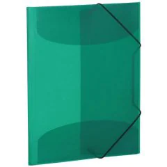 Photo Chemise à élastiques A3 en PP translucide - Vert foncé HERMA
