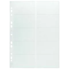 Photo Recharge pour classeur à anneaux pour 200 cartes de visite DURABLE Visifix