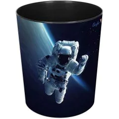 Photo Corbeille à papier - 13 litres - Astronaute LAUFER