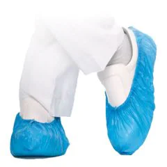 Photo Couvre-chaussures jetables - 410 mm - Bleu HYGOSTAR