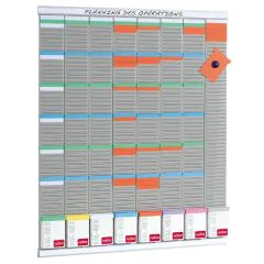 Photo Tableau mural pour fiches en T - 8 colonnes : NOBO 2910800