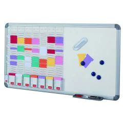 Photo Tableau et Planning hebdomadaire mural - 7 colonnes : NOBO 2951400