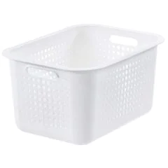 Photo Corbeille de rangement - 280 x 370 x 200 mm - Blanc SMARTSTORE Basket Recycled