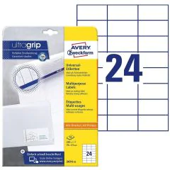 Photo Étiquettes adhésives - 70 x 37 mm - Blanc AVERY Office and Home