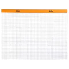 Bloc-notes quadrillé - 318 x 420 mm A3+ RHODIA N°38 Couverture orange