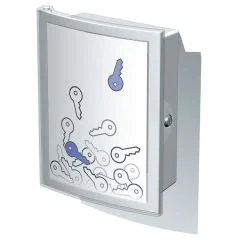 Photo Armoire murale pour clés INDEX - 63 clés - Gris : HAN 4023-11