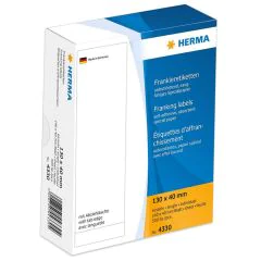 Photo 4330 HERMA : Etiquettes d'affranchissement - 130 x 40 mm
