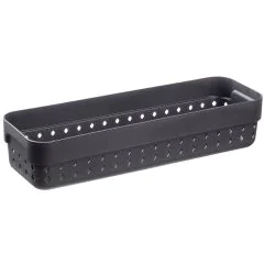 Photo Corbeille de Rangement - 78 x 238 x 50 mm - Noir PLAST TEAM Seoul Organizer M