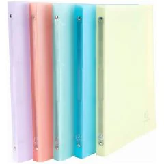 Photo Classeur souple - 4 anneaux de 15 mm - Assortiment EXACOMPTA Chromaline Pastel