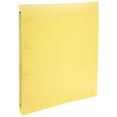 Photo Classeur semi-rigide - 4 anneaux de 30 mm - Jaune EXACOMPTA Chromaline Pastel