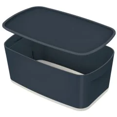 Photo Boîte de rangement avec couvercle - 5 litres - Gris LEITZ My Box Cosy