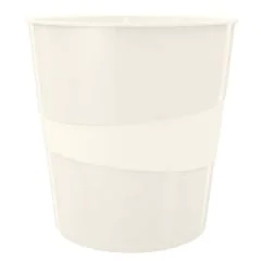 Photo Corbeille à papier 15 litres - Blanc LEITZ WOW 5278-10-01 poubelle